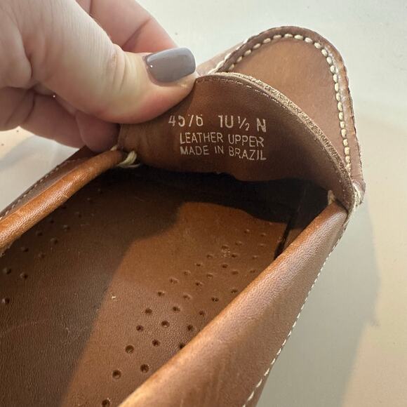 Decoys by Auditions Leather Slip On Loafers Flats 10.5 10.5N Women's Camel Brown - Picture 12 of 12